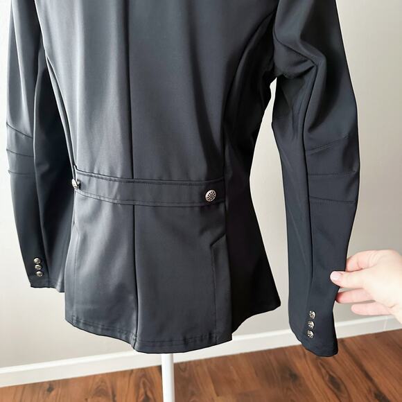 Romfh Bling Equestrian Show Coat Black w Swarovski Crystals Women's Size 10 - Picture 8 of 16